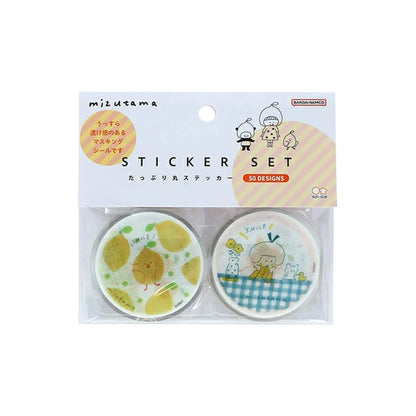 Sun-Star × Mizutama Sticker Set - Orange [Flak-klistermärke]