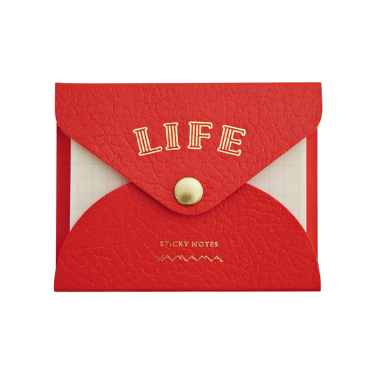 Life × YAMAMA Sticky Notes with Cover - Orange / Grid