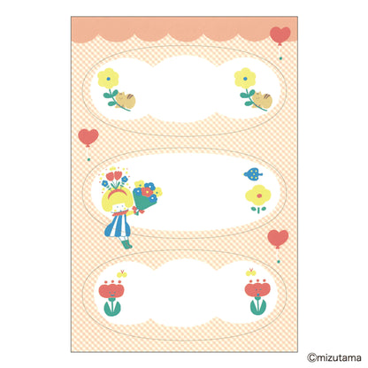 Hisago × Mizutama Choikaki Writable Sticker - Oval Bouquet [Klistermärkeark]
