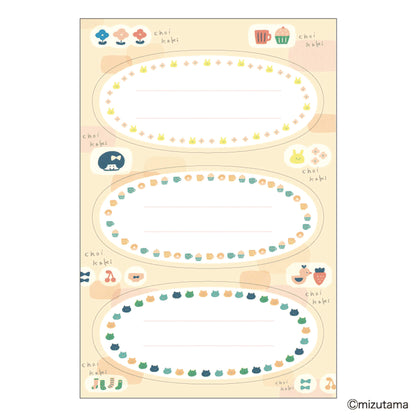 Hisago × Mizutama Choikaki Writable Sticker - Oval Frame [Klistermärkeark]
