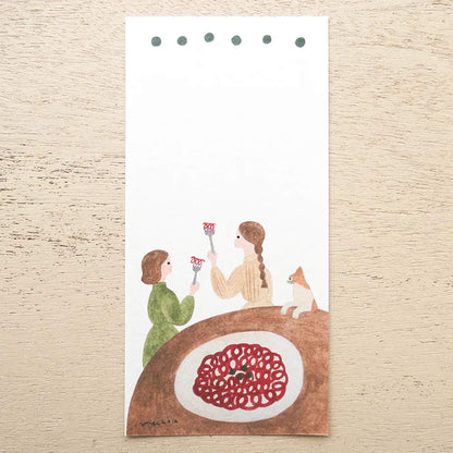 Cozyca Ippitsusen Letter Pad - PASTA [Brevblock]