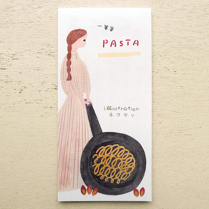 Cozyca Ippitsusen Letter Pad - PASTA [Brevblock]