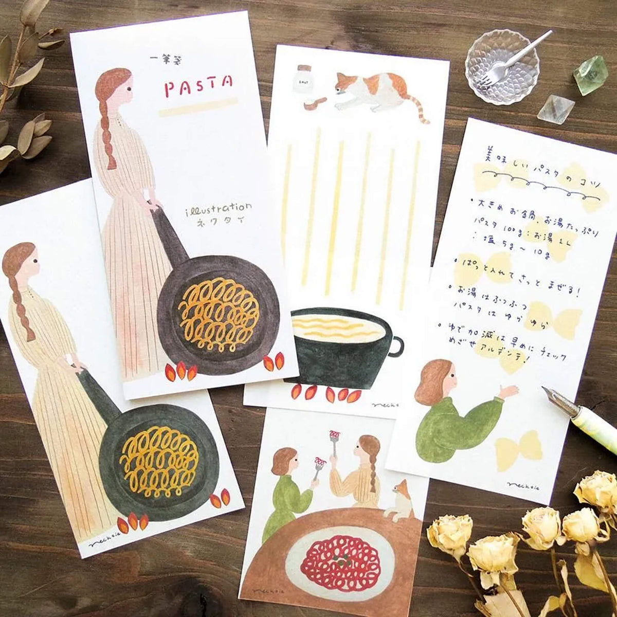 Cozyca Ippitsusen Letter Pad - PASTA [Brevblock]