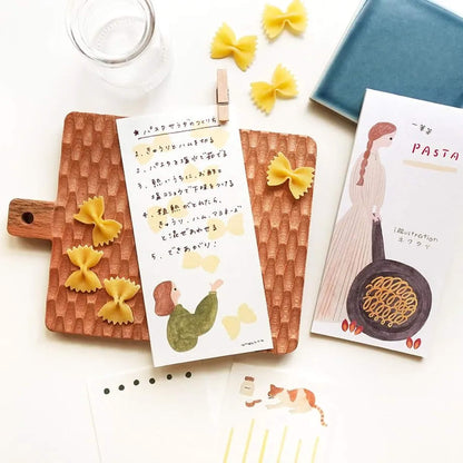 Cozyca Ippitsusen Letter Pad - PASTA [Brevblock]