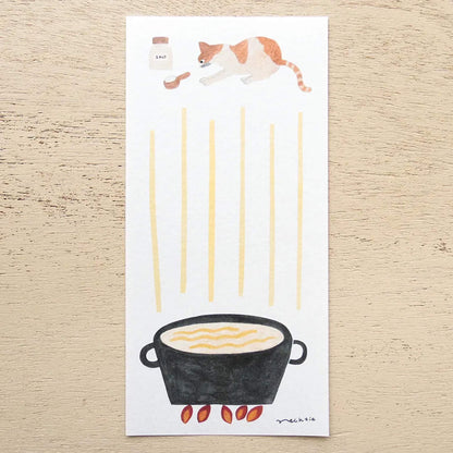 Cozyca Ippitsusen Letter Pad - PASTA [Brevblock]