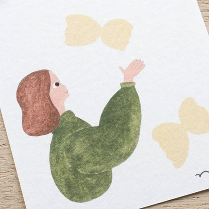 Cozyca Ippitsusen Letter Pad - PASTA [Brevblock]