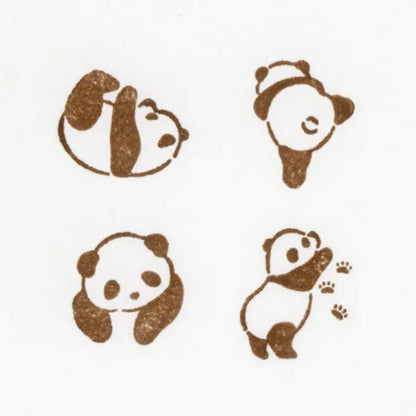 NB Wooden Stamp Mischief in the Margin - Panda