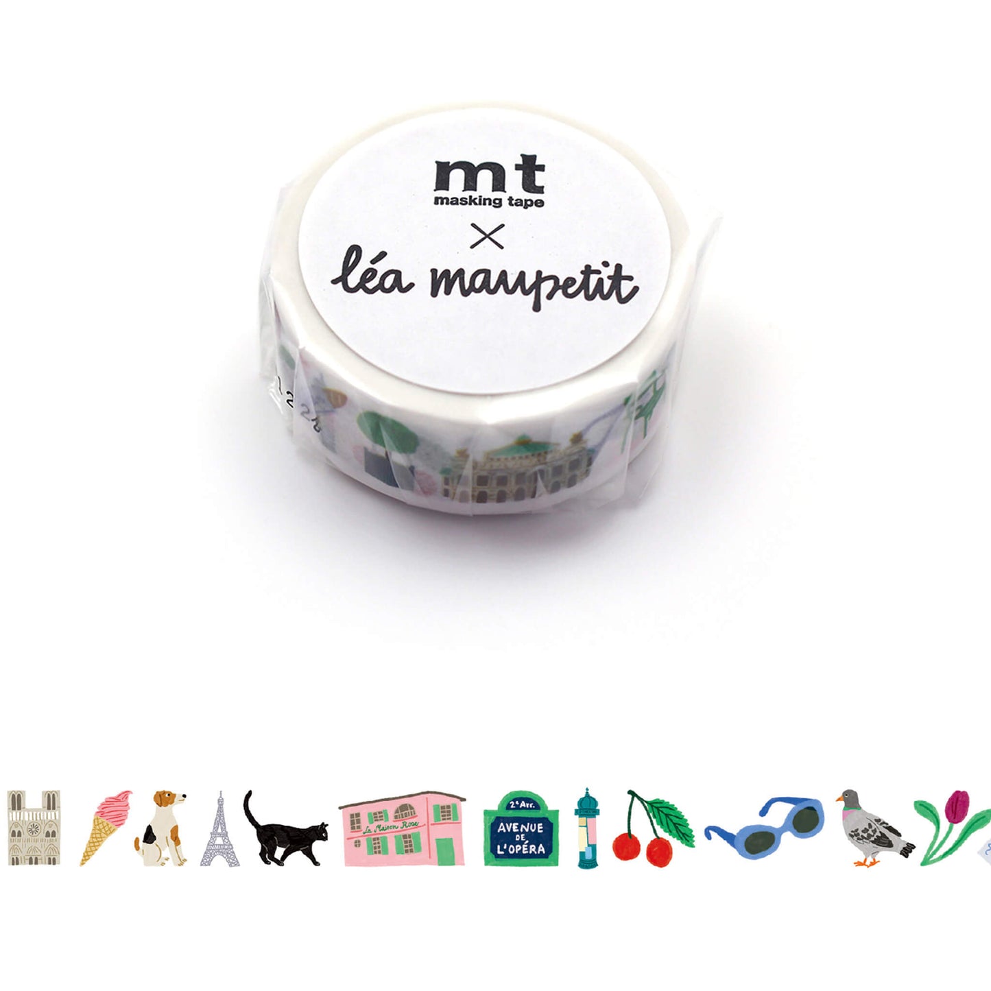 mt × Léa Maupetit Washi Tape - Paris [15mm] [Washi Tejp]