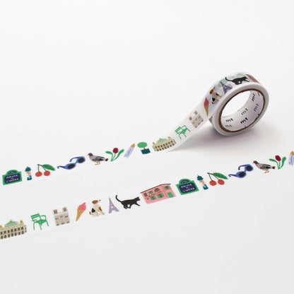 mt × Léa Maupetit Washi Tape - Paris [15mm] [Washi Tejp]