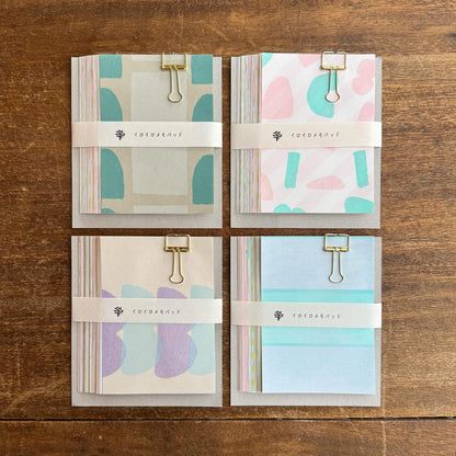 Mizushima IROIRO Memo Pad - Pastel M
