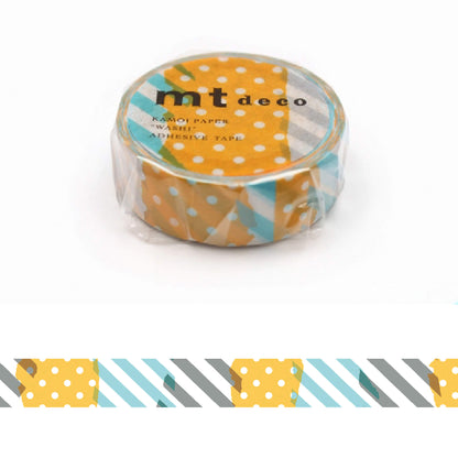 mt deco Washi Tape - Patchwork H [15mm] [Washi Tejp]