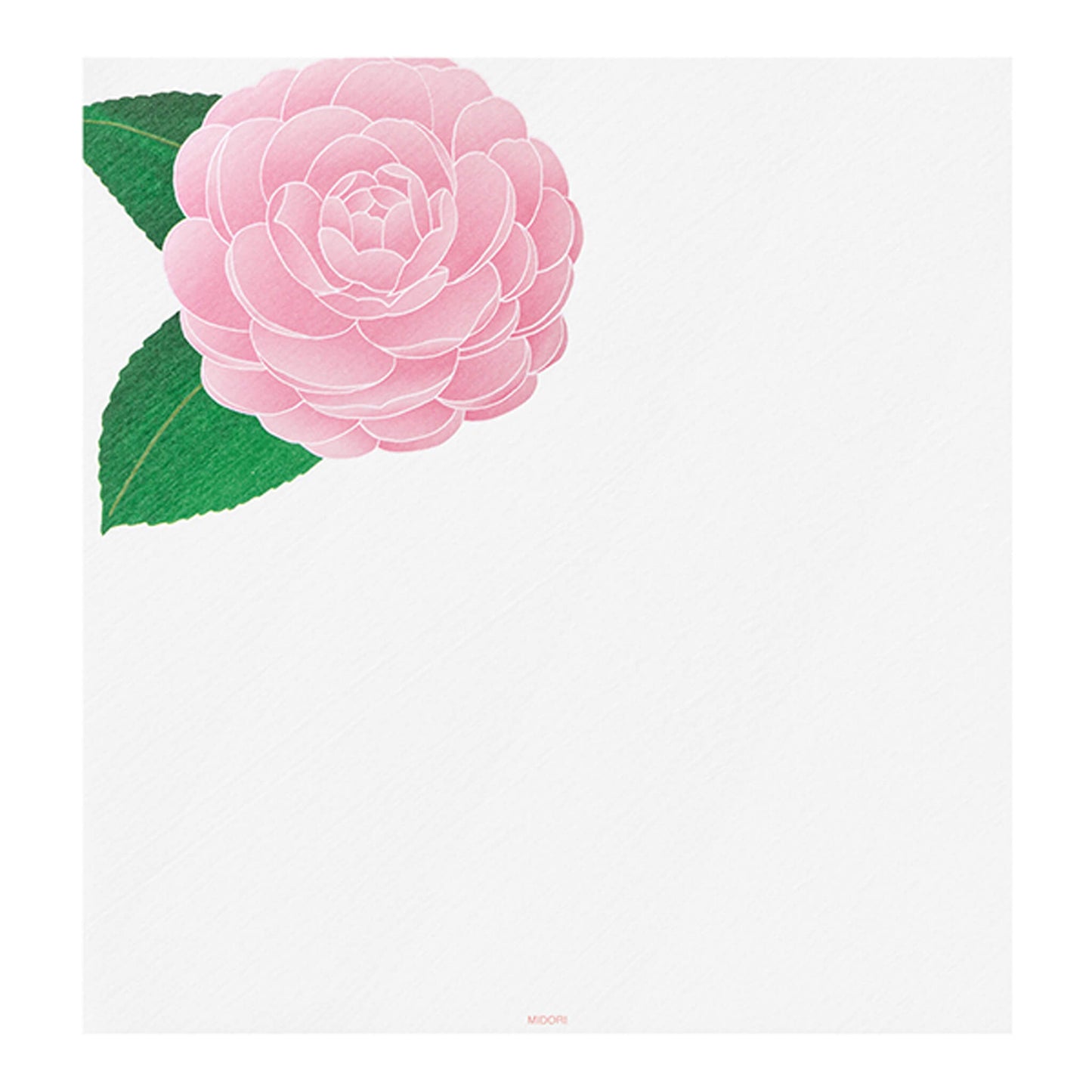 Midori Kami Series Letter Pad - Pearlescent Foil Camellia [Brevblock]