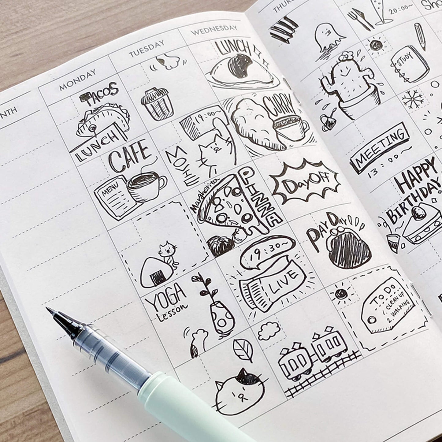 Kuretake ZIG COCOIRO Letter Pen [Penselpenna]