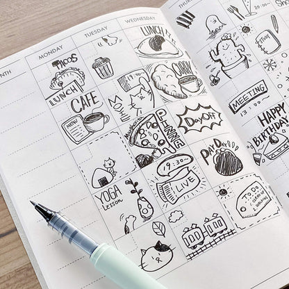 Kuretake ZIG COCOIRO Letter Pen [Penselpenna]