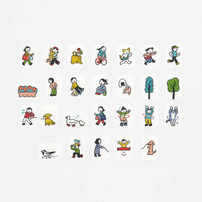 Bande Washi Sticker Roll - People Who Live in Your Planner, A Lovely Day for a Walk