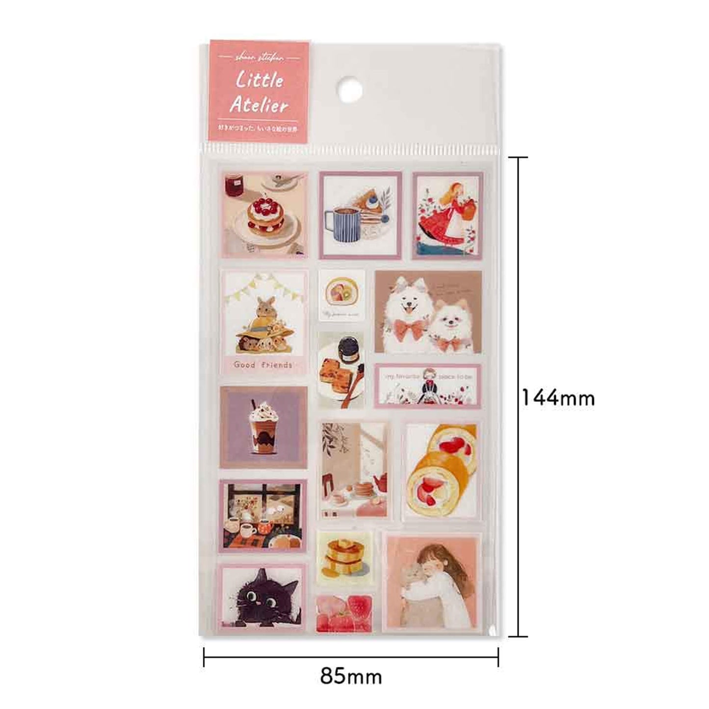 Pine Book Tracing Paper Sticker Little Atelier - Pink