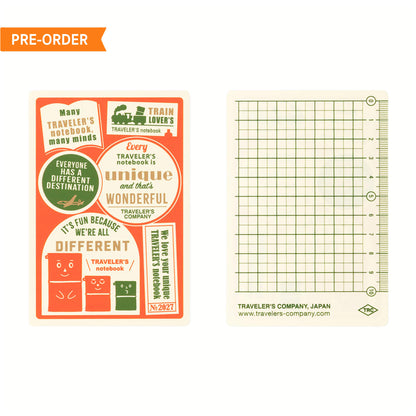 TRAVELER'S notebook 2027 - Plastic Sheet - Passport Size