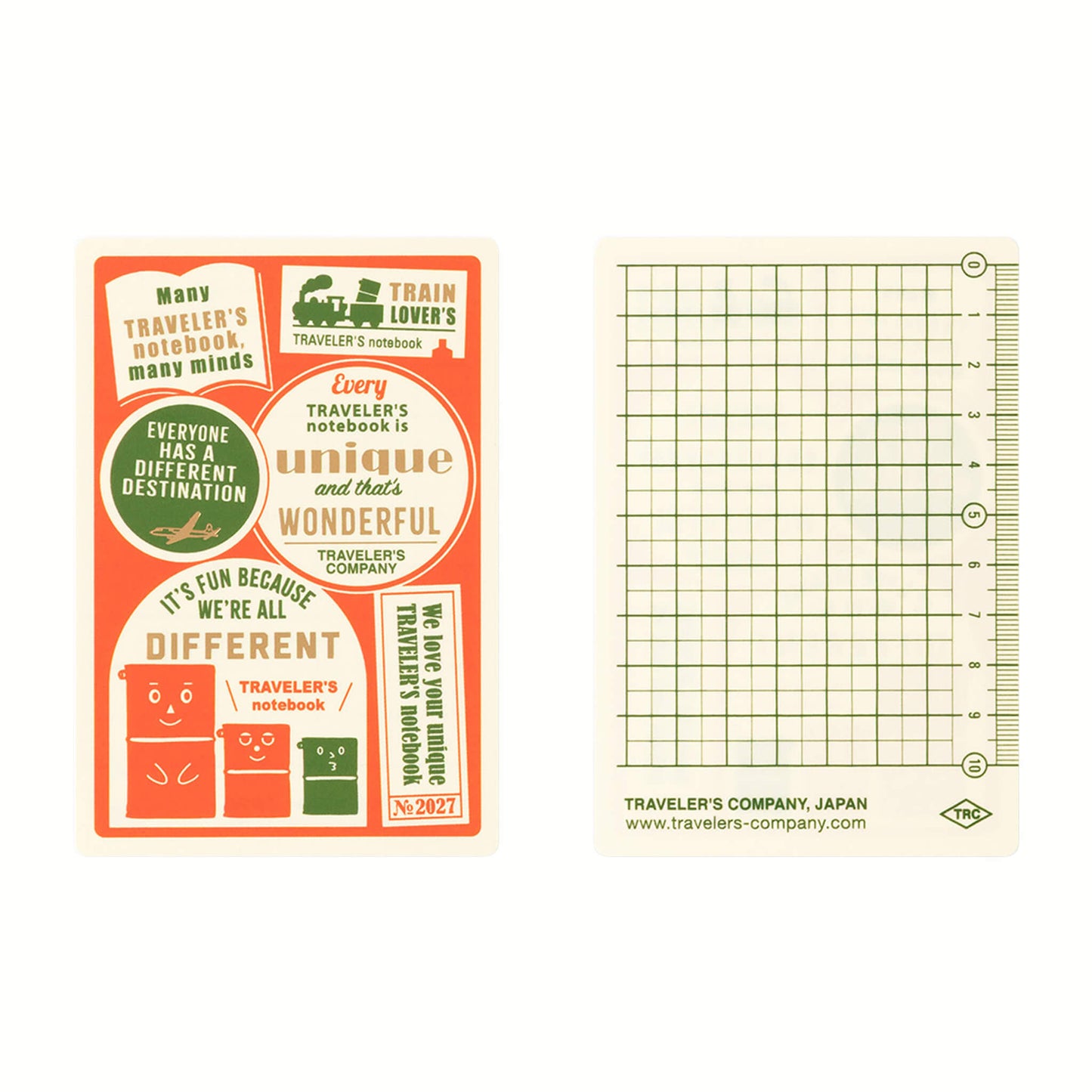TRAVELER'S notebook 2027 - Plastic Sheet - Passport Size