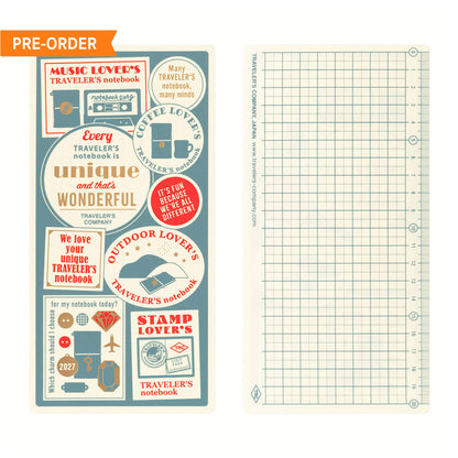 TRAVELER'S notebook 2027 - Plastic Sheet - Regular Size