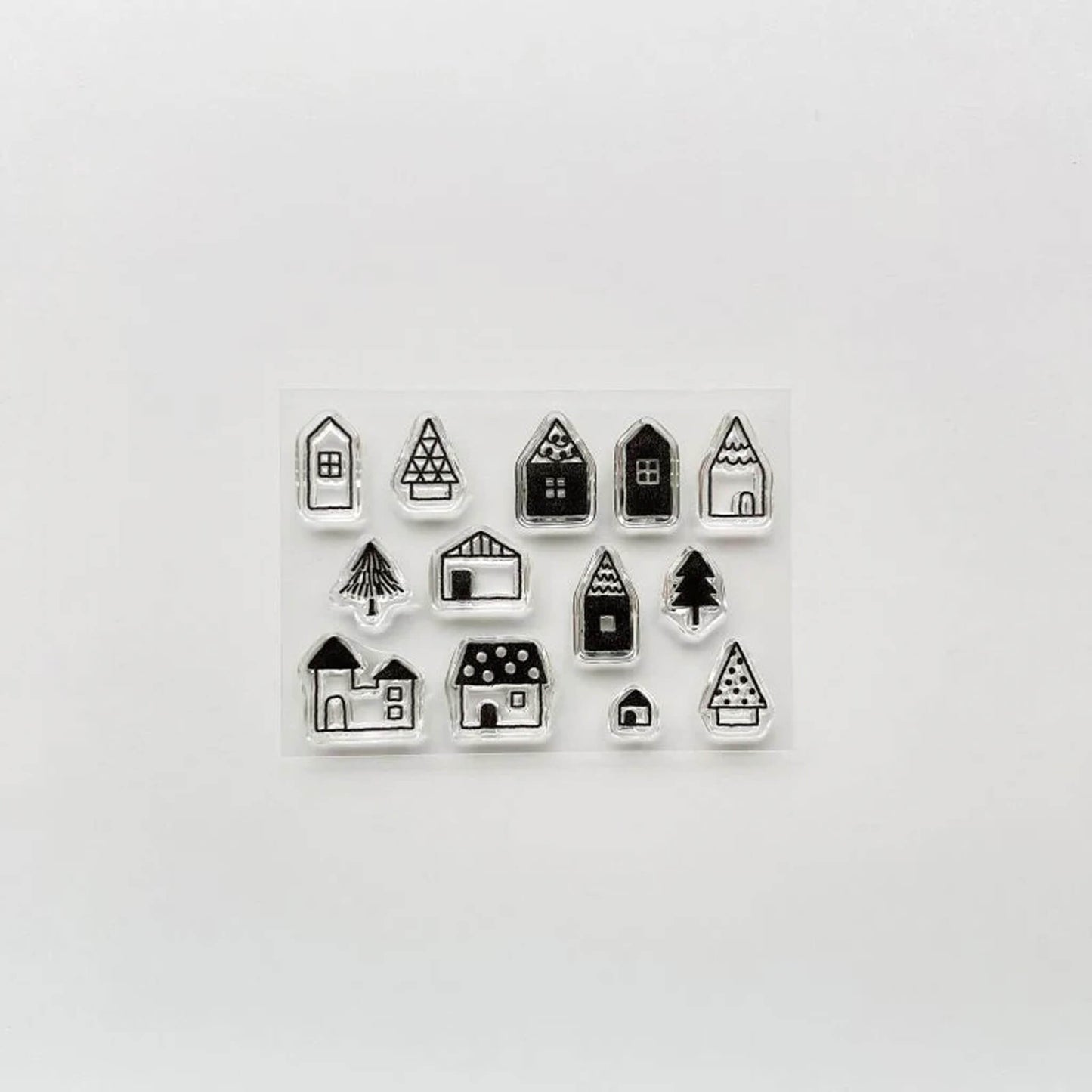 Mizushima JIZAI Clear Stamp Pocket - House 01