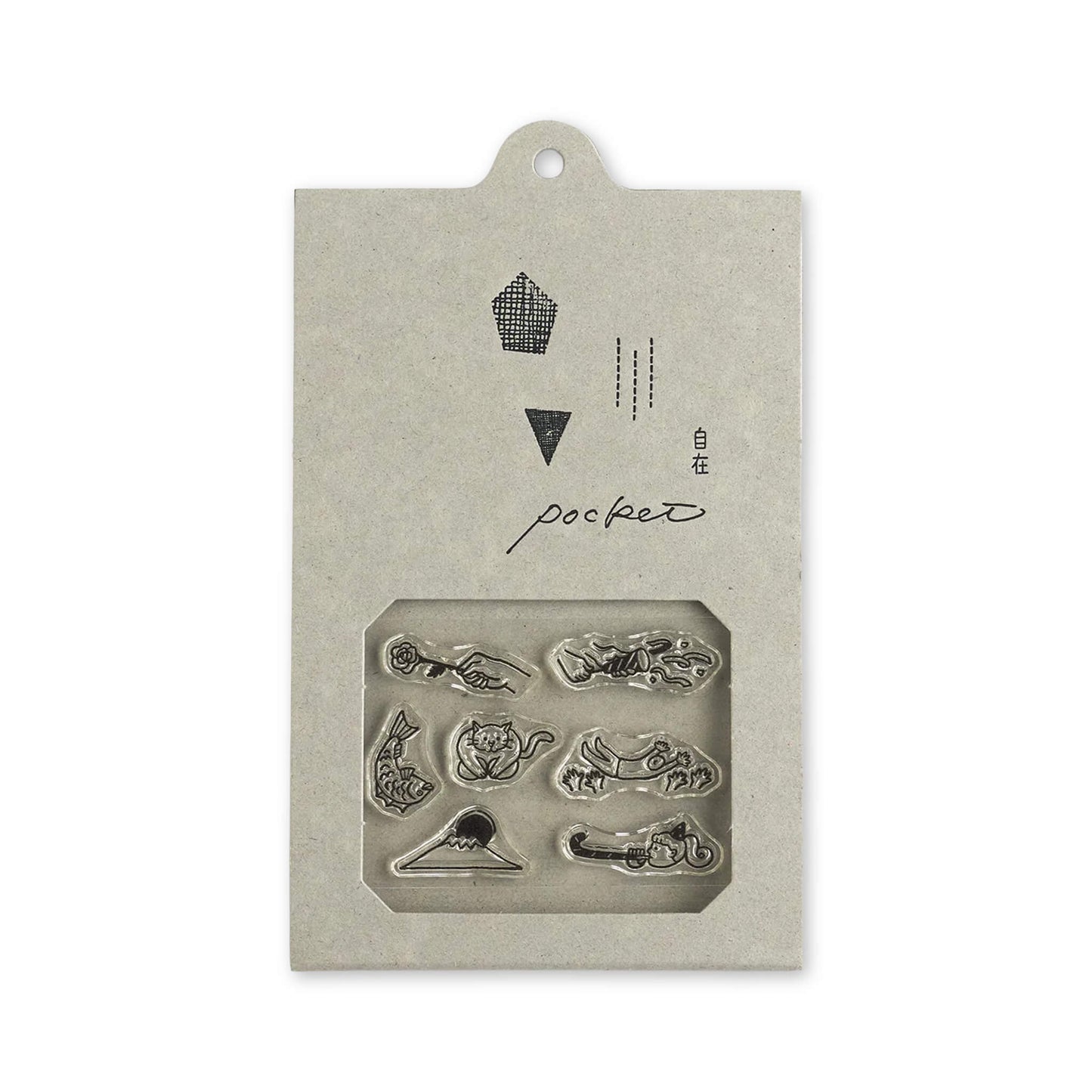 Mizushima JIZAI Clear Stamp Pocket - Oiwai
