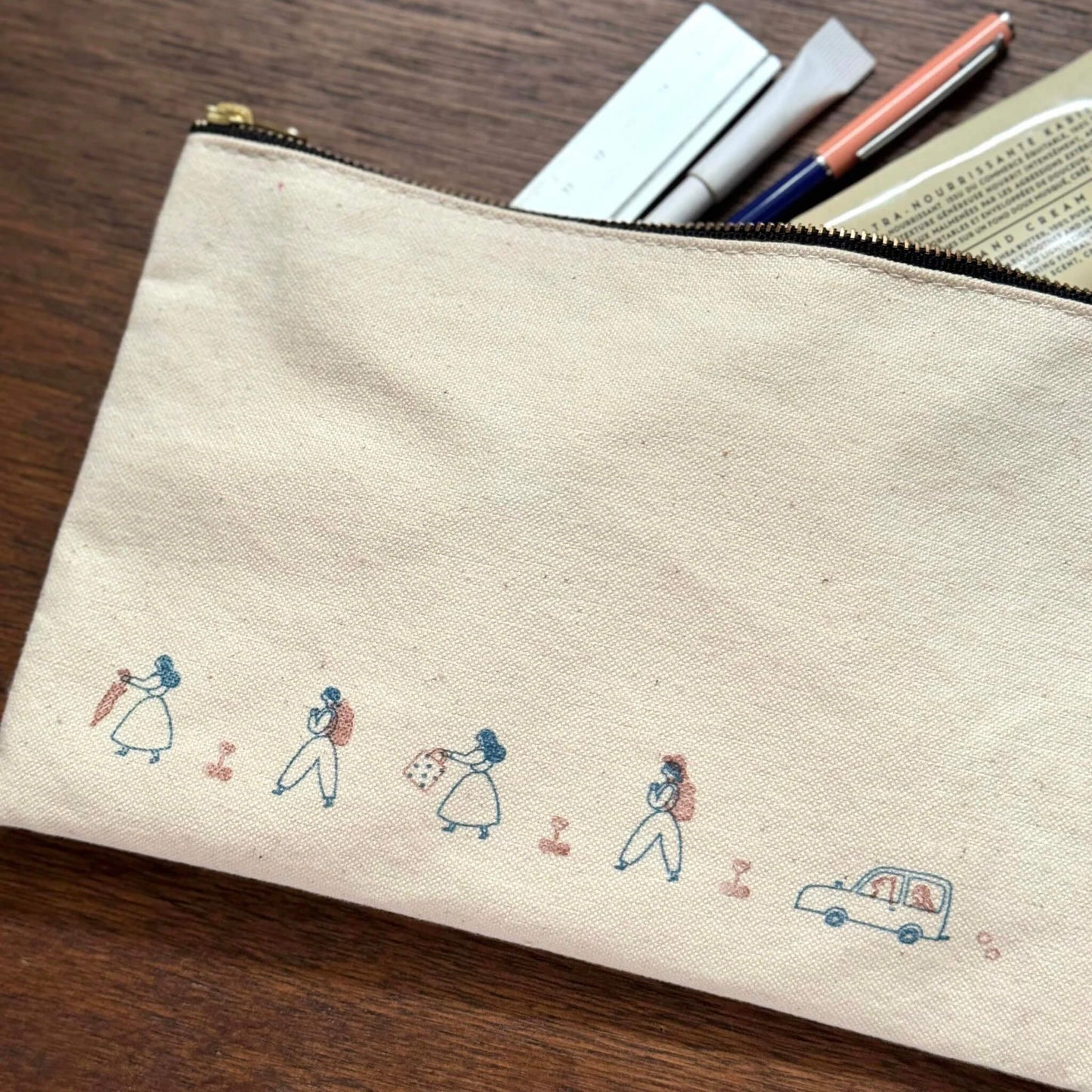 Mizushima × Necktie JIZAI Clear Stamp Pocket - On the Go