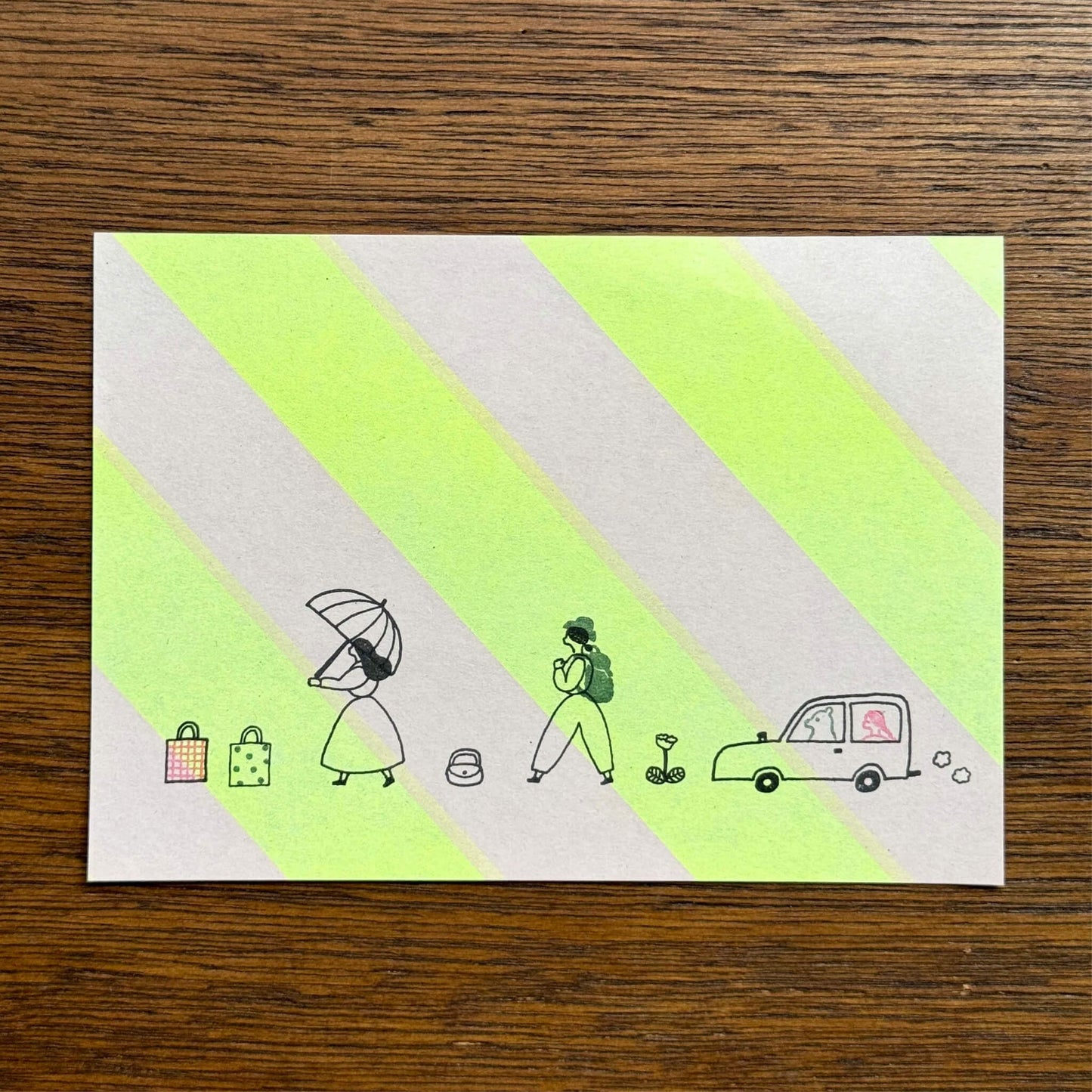 Mizushima × Necktie JIZAI Clear Stamp Pocket - On the Go
