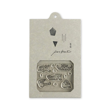 Mizushima JIZAI Clear Stamp Pocket - People Poses