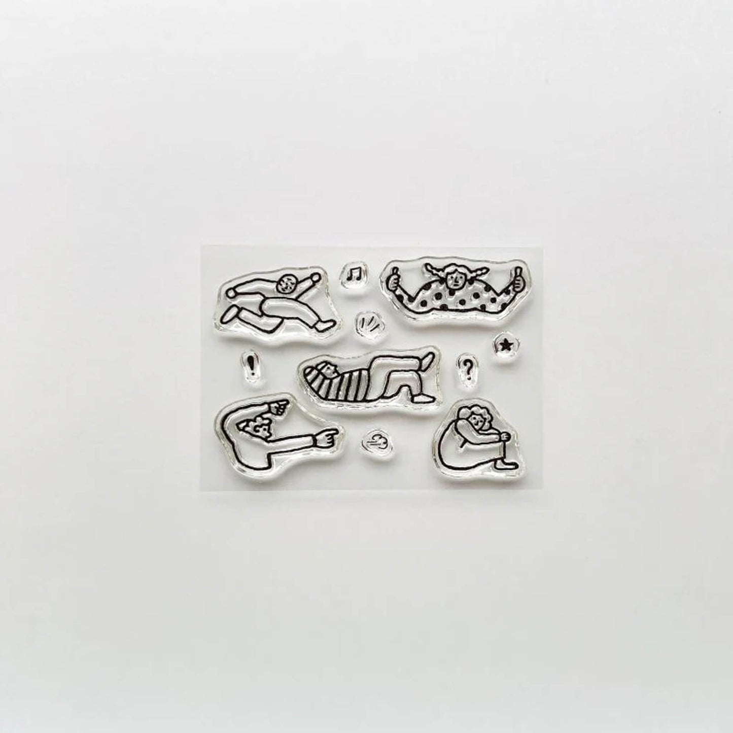 Mizushima JIZAI Clear Stamp Pocket - People Poses