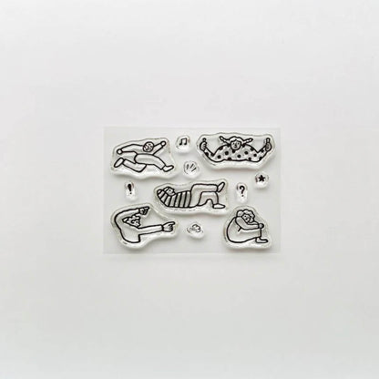 Mizushima JIZAI Clear Stamp Pocket - People Poses