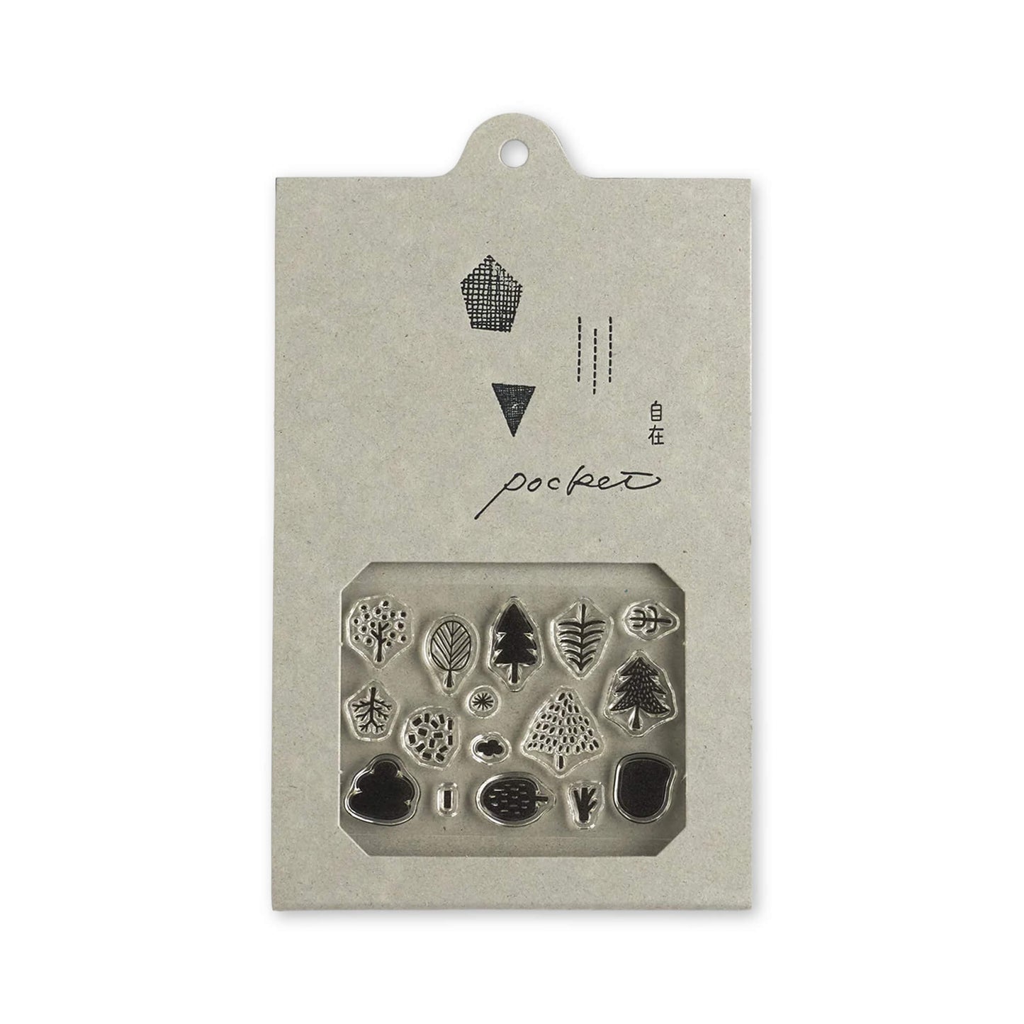 Mizushima JIZAI Clear Stamp Pocket - Tree 01