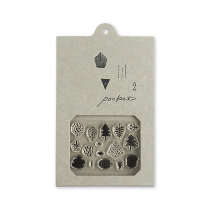 Mizushima JIZAI Clear Stamp Pocket - Tree 01