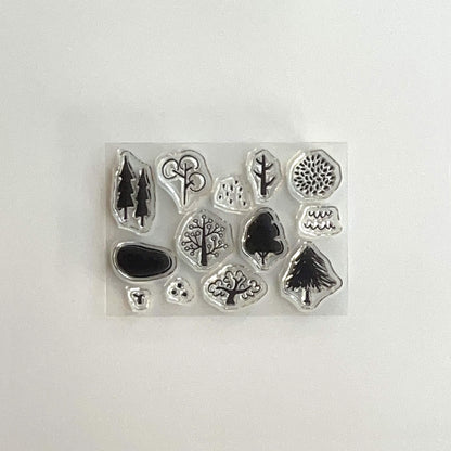 Mizushima JIZAI Clear Stamp Pocket - Tree 02