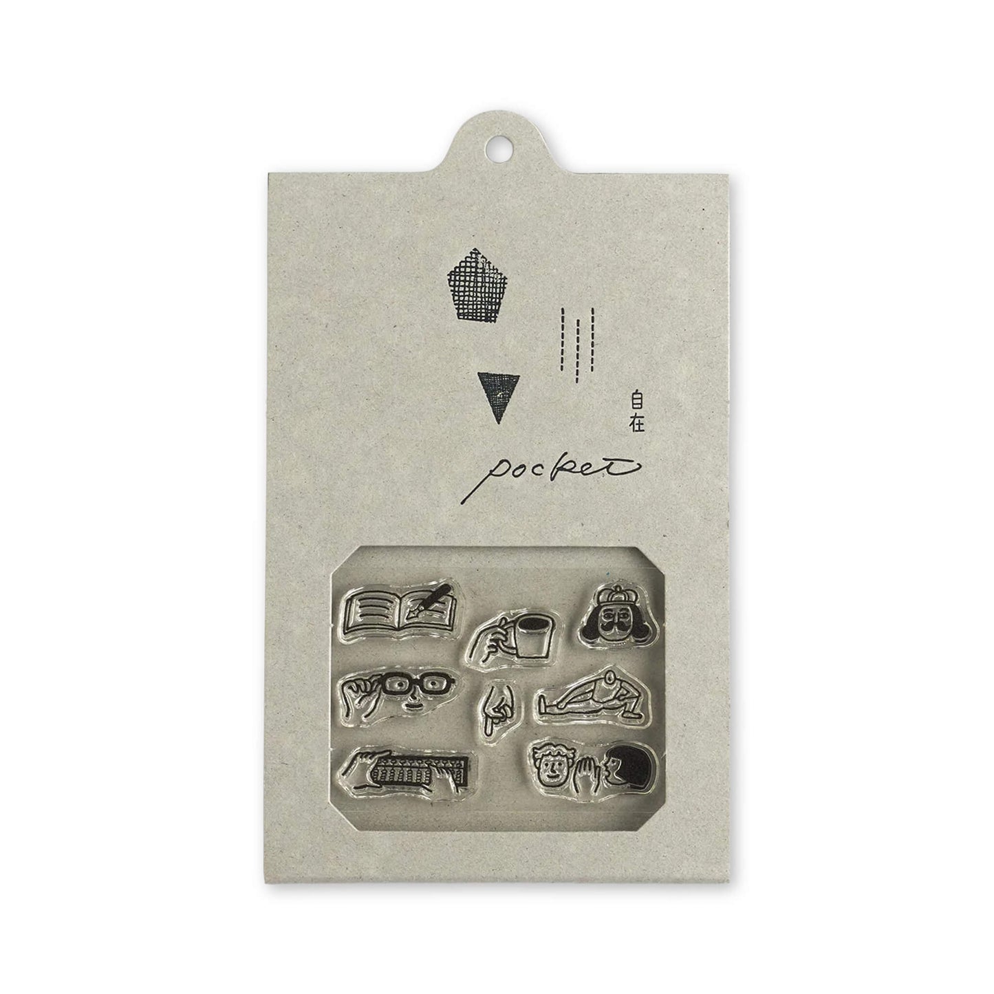 Mizushima JIZAI Clear Stamp Pocket - Work
