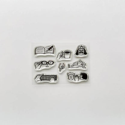 Mizushima JIZAI Clear Stamp Pocket - Work