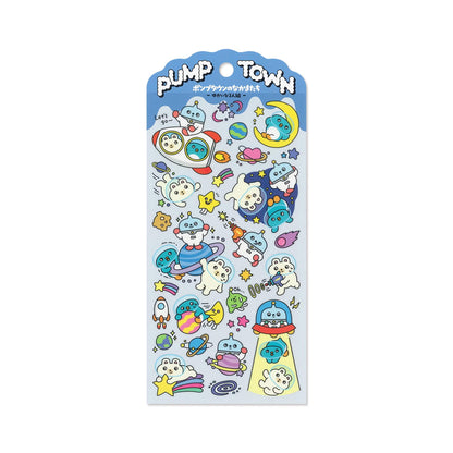 Mind Wave Pump Town Sticker - Cheerful Trio [Klistermärkeark]