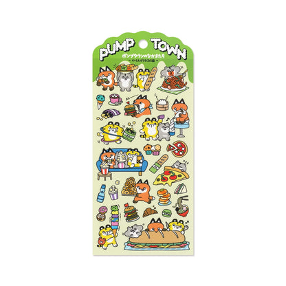 Mind Wave Pump Town Sticker - Foodie Trio