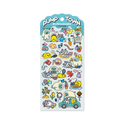 Mind Wave Pump Town Sticker - Laid-back Trio
