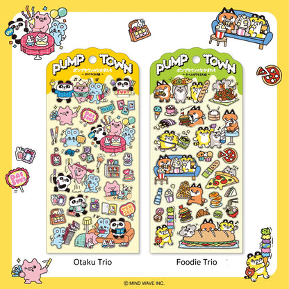 Mind Wave Pump Town Sticker - Laid-back Trio