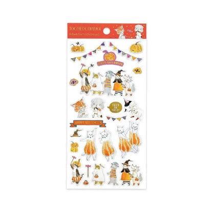 Active Corporation × Tocoro Comugi Halloween Sticker Sheet - Pumpkin [Klistermärkeark]