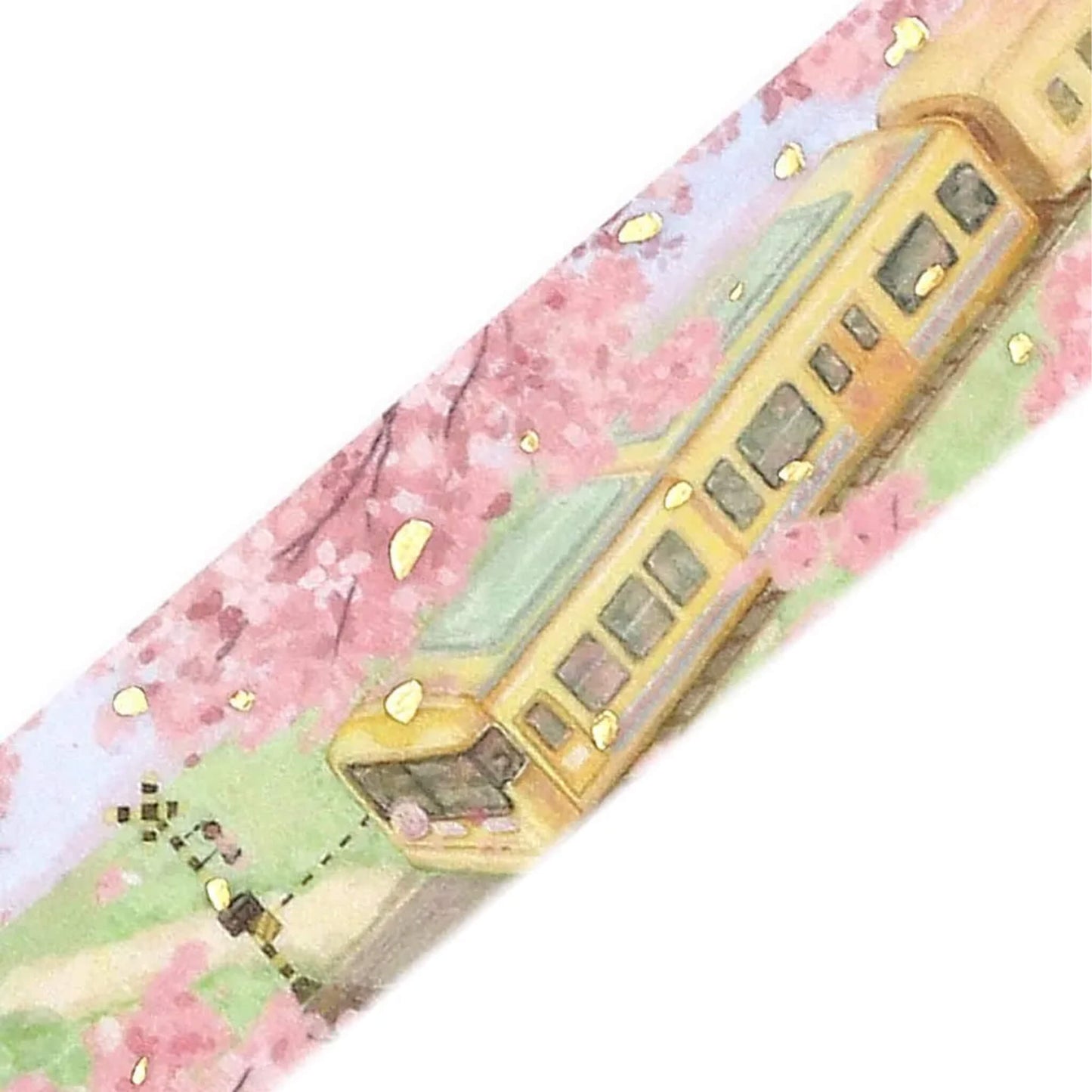 BGM Foil Washi Tape 2026 Sakura Limited - Sakura in Bloom Along the Railway [20mm Width] [Washi Tejp]