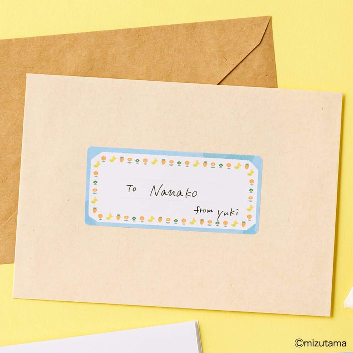Hisago × Mizutama Choikaki Writable Sticker - Rectangle Frame [Klistermärkeark]