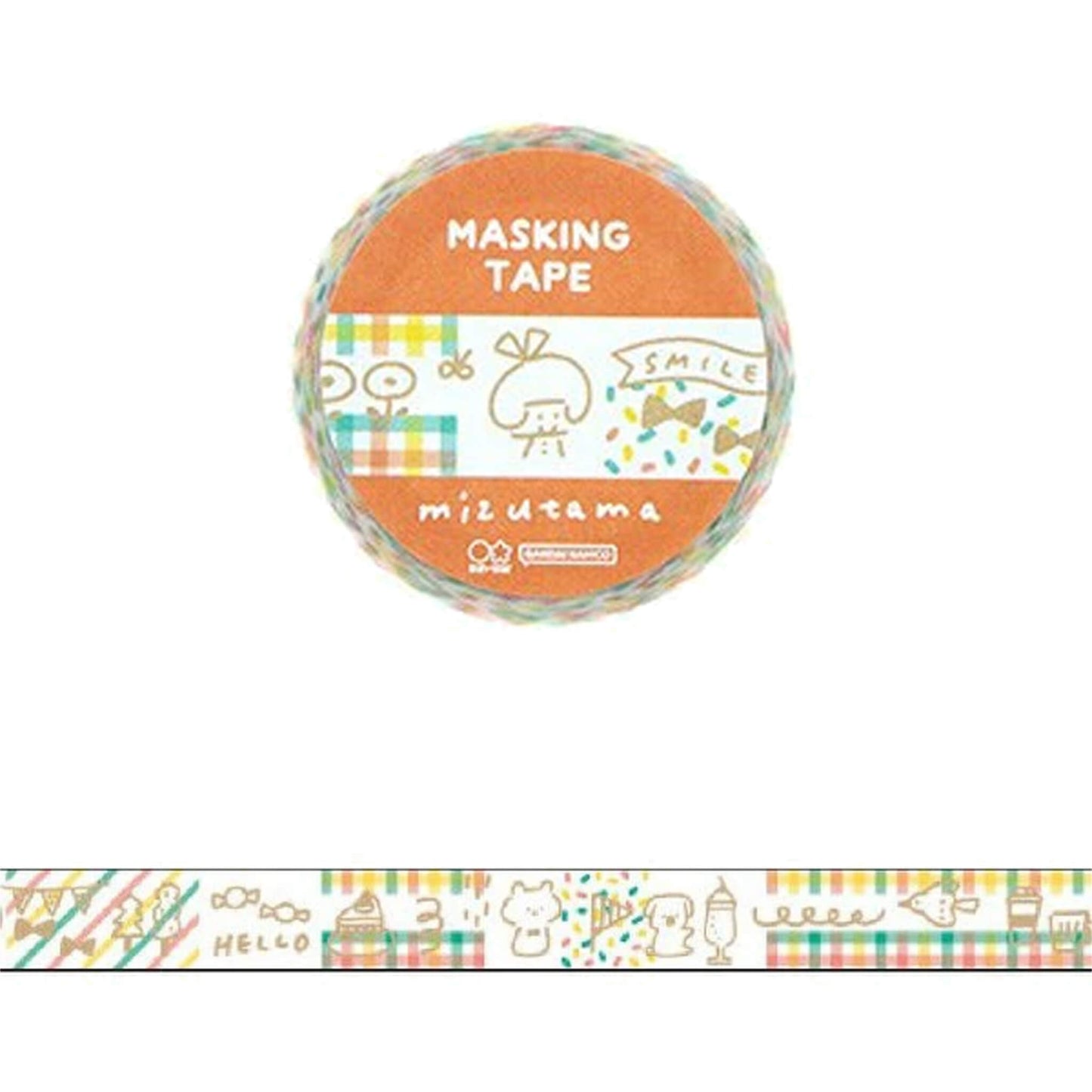 Sun-Star × Mizutama Washi Tape - Red [Washi Tejp]