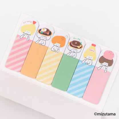 Furukawa Shiko × Mizutama Kimochi Poroporo Sticky Note Tabs - Restaurant [Självhäftande anteckningslappar]
