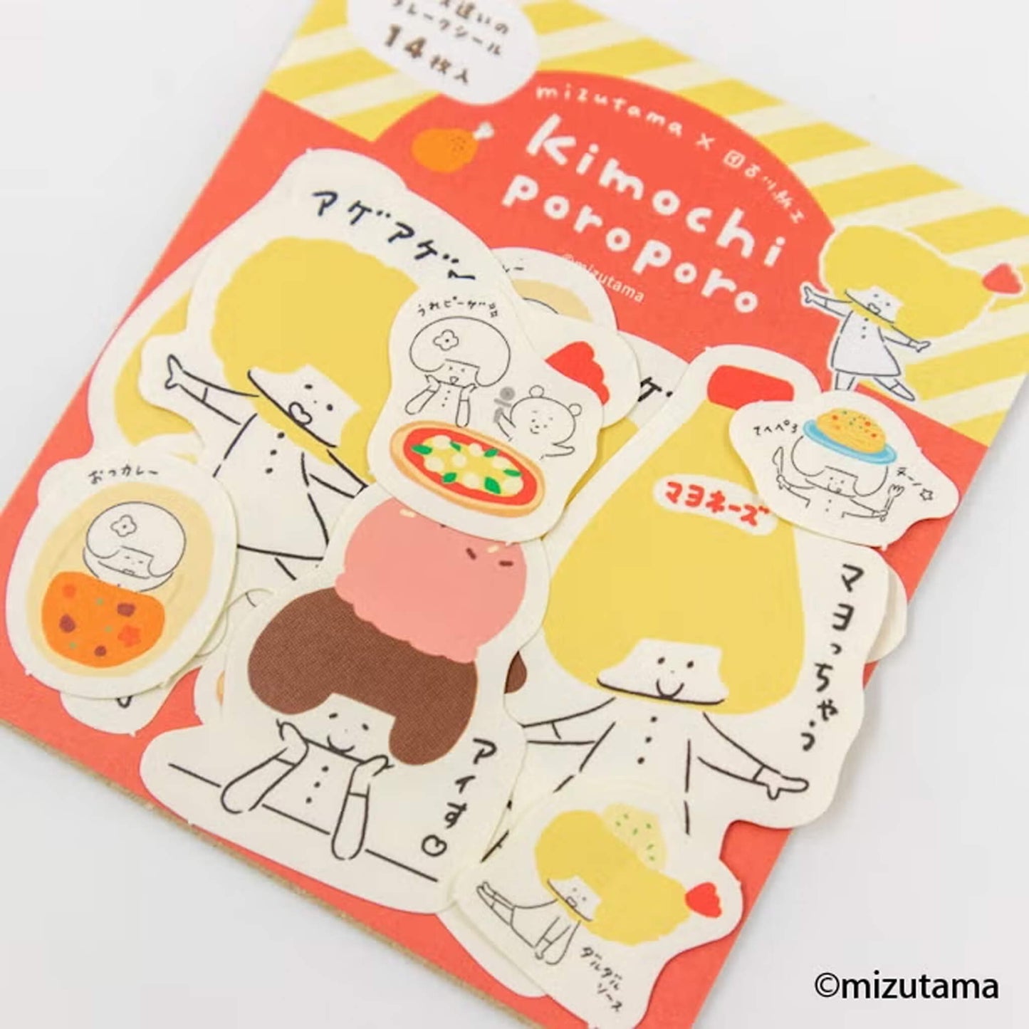 Furukawa Shiko × Mizutama Kimochi Poroporo Flake Stickers -Restaurant [Flak-klistermärke]
