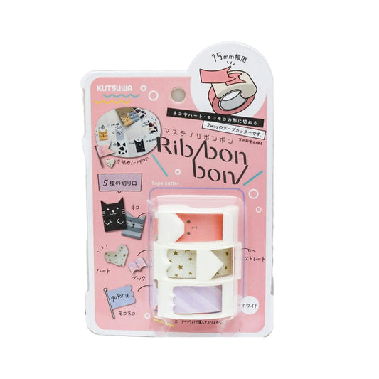 Kutsuwa Ribon Bon Washi Tape Cutter 3-pc Set Vol. 2