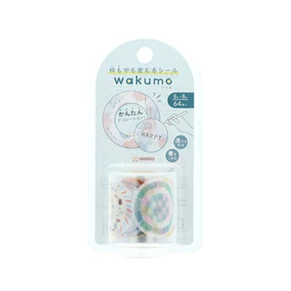 Sun-Star Wakumo Roll Sticker - Round - Patterns