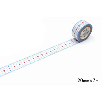 mt ex Washi Tape - Ruler [20mm] [Washi Tejp]