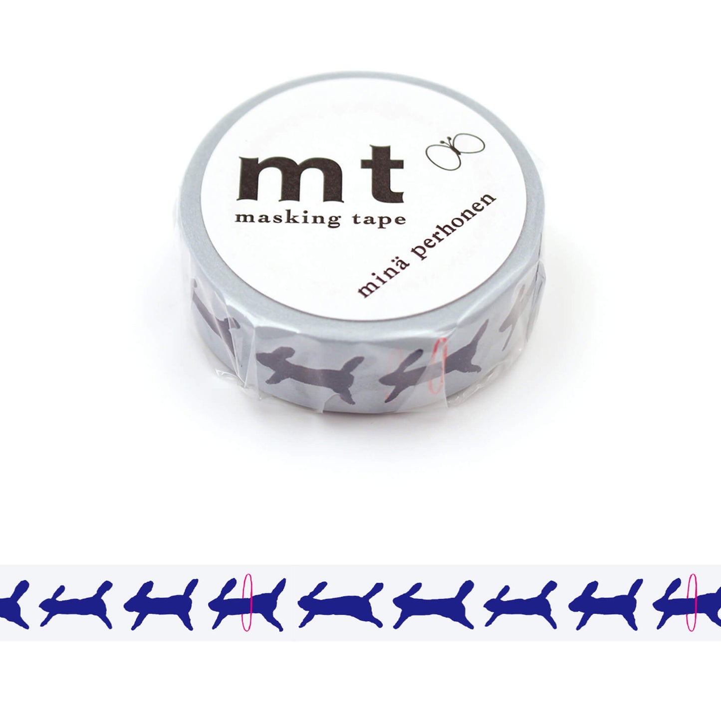 mt × minä perhonen Washi Tape - Run Run Run [15mm] [Washi Tejp]
