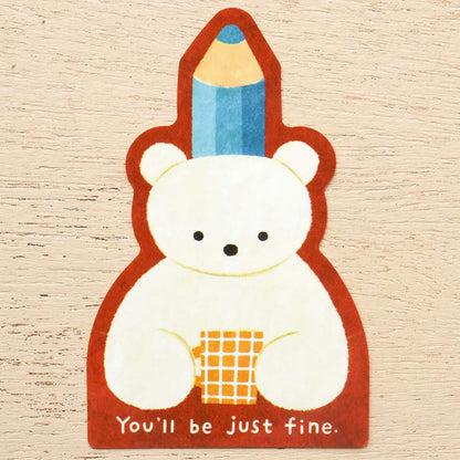 Cozyca Waterproof Sticker - SHIRO KUMA [Klistermärke]